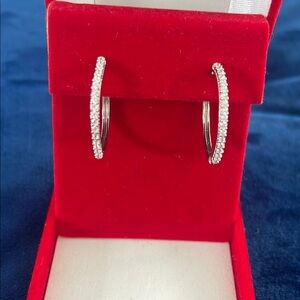 Elegant Silver Hoop Earrings